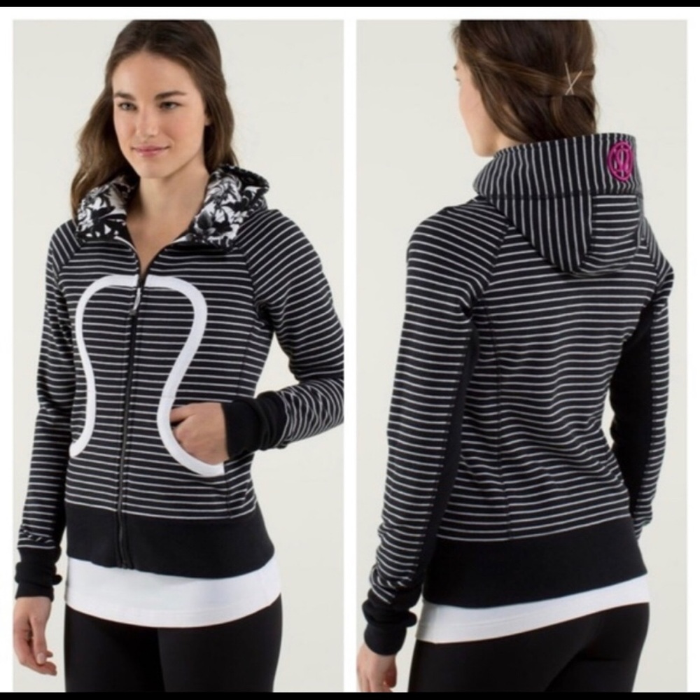 Lululemon stripe scuba jacket size 4